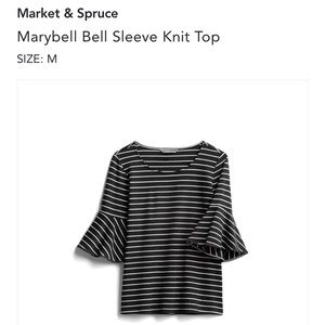 Market & Spruce black blouse size M